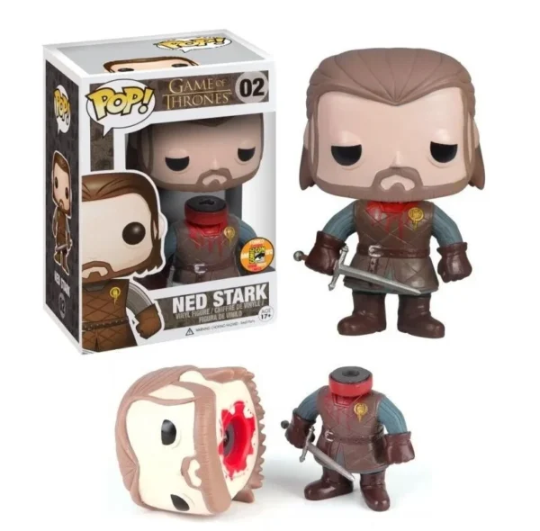 Funko Pop TV Game of Thrones Decapitation Ned Stark 02# COMIC CON Vinyl Dolls Figure Model Toys For Children Christmas Gift