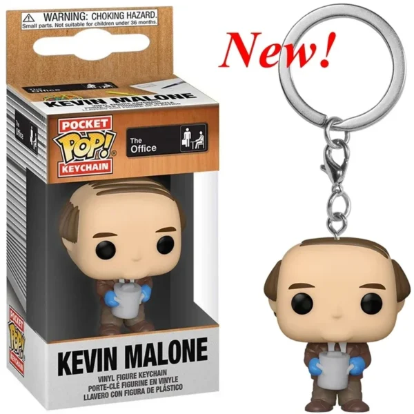 FUNKO POP The Office Keychain Christmas Michael Scott Walmart SCHRUTE Darryl Kevin Vinyl Figure Keychain Pendants Keyring Toys - Image 6