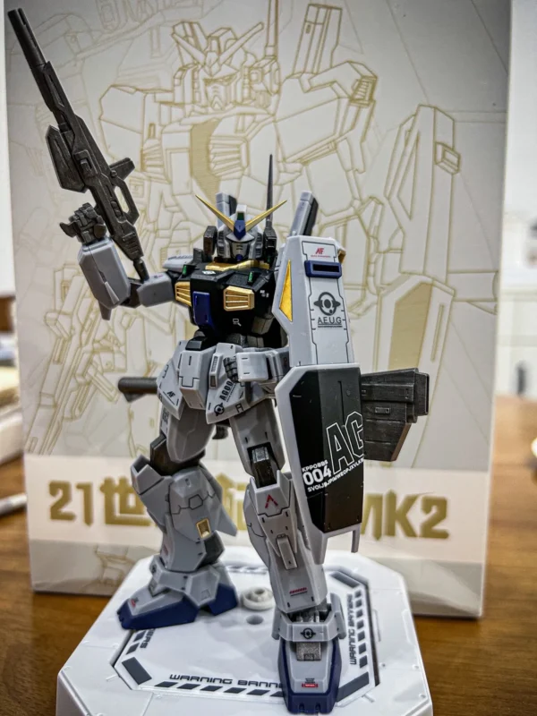 JMS HG 1/144 RX-178 Model Kit MK2 21ST Century Realtype Assembly Action Figures Robot Figurine Plastic Model Colletion Toy Gifts - Image 3