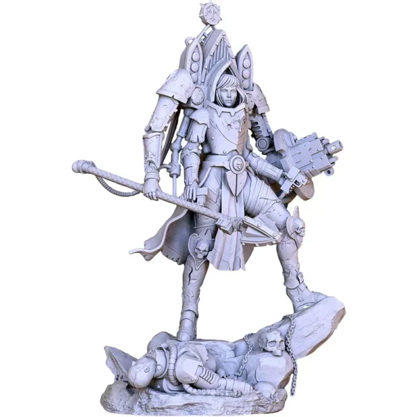WarSisterWarSuit Miniature Figure 1:16 Resin Model Kit Unpainted Plastic Model Kit Anime Figure A585 - Image 2