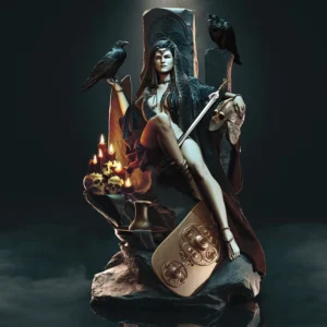 Morrigan Figure 1:18 Miniature Figure Resin Model Kit Unpainted Plastic Model Kit A776