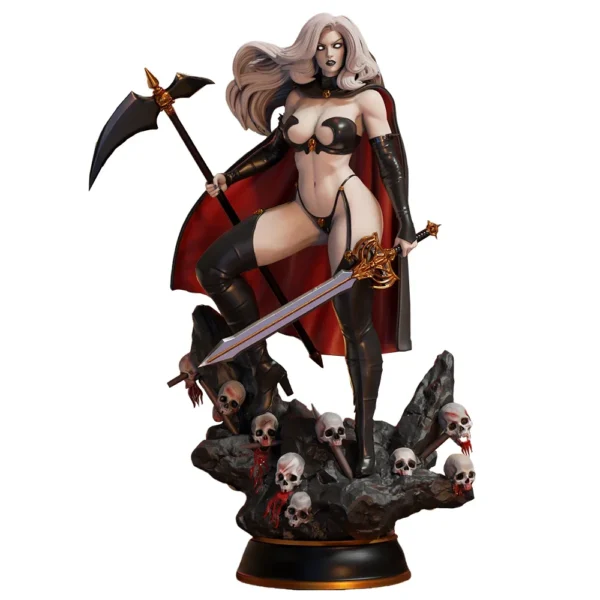 Anime Lady Death Figure 1:18 Miniature Resin Model Kit Unpainted Plastic Model Kit A760 - Image 2