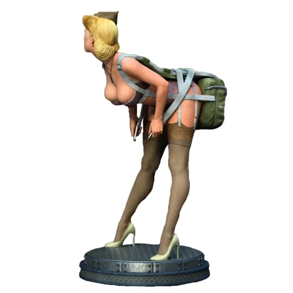 1/18 Sexy Female Soldier 1:24 Miniature Resin Plastic Model Kit Unpainted Resin Model Kit A163 - Image 4
