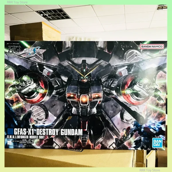 Original Bandai HG 1/144 GFAS-X1 Destroy Model Kit Collection Assembly Model Action Figures MA SEED Collection Toys Doll Gifts