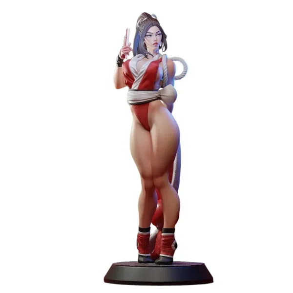 Mai Shiranui Miniature Figure 1:24 Resin Model Kit Unpainted Plastic Model Kit Anime Figure A582