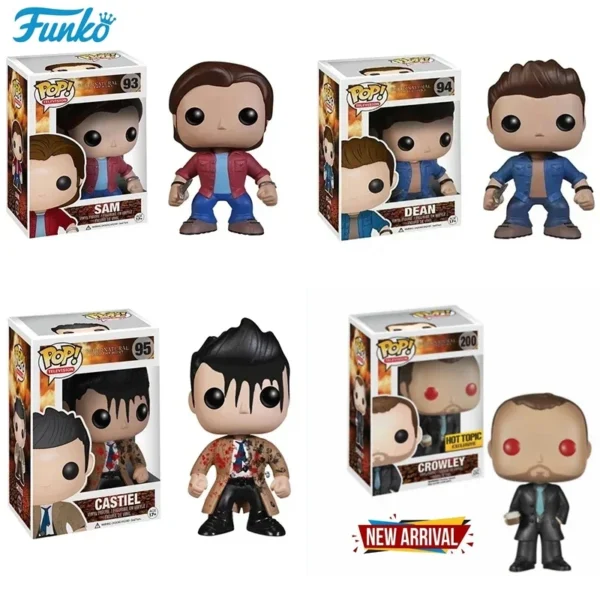Funko POP Supernatural Join the Hunt Bobby Singer 305 Sam 93# Dean 94 Castiel 95# Crowley 200# Hot Topic VINYL Figure Model Toys - Image 2