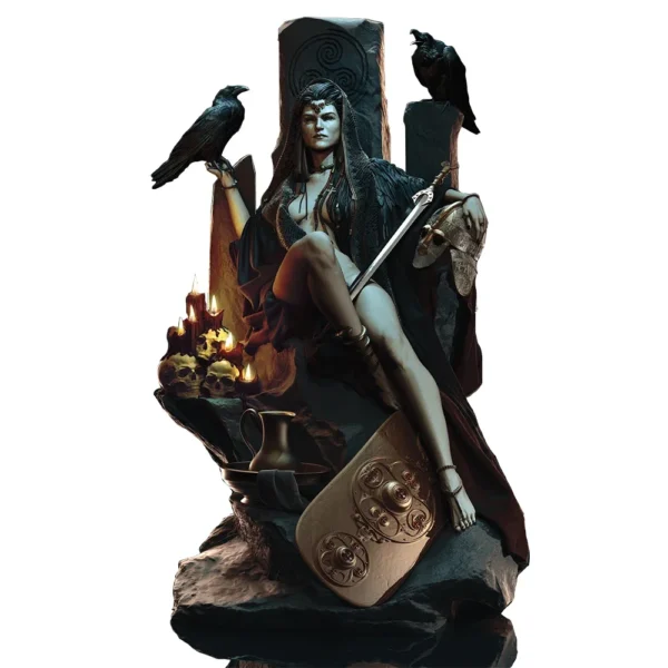 Morrigan Figure 1:18 Miniature Figure Resin Model Kit Unpainted Plastic Model Kit A776 - Image 3
