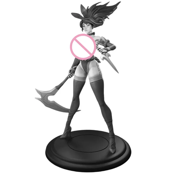Akali Bunny Figure 1:24 Miniature Resin Model Kit Unpainted Plastic Model Kit A717 - Image 2
