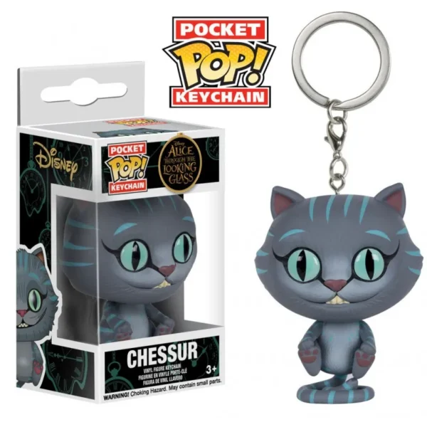 Funko DISNEY Movie Alice in Wonderland Chessur Cat Mad Hatter Vinyl Figure Keychain Toy Figures Model Toys Pocket Pop Keychain - Image 2