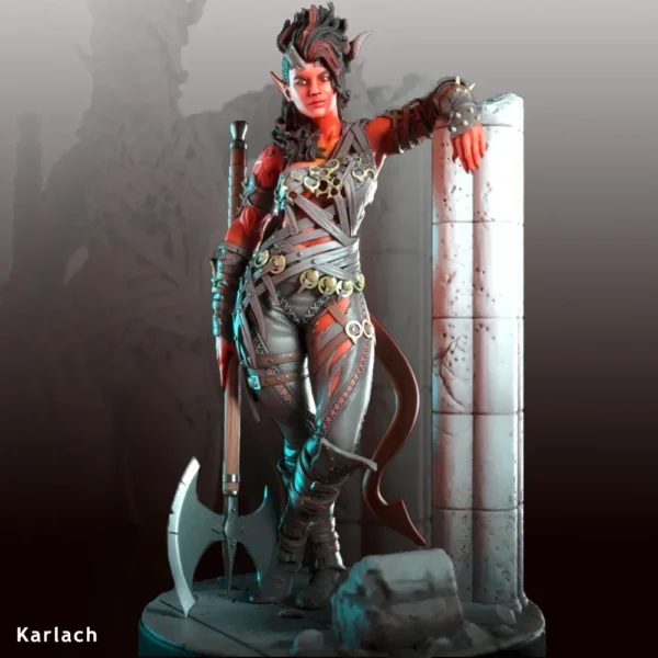 Karlach Miniature Figurine 1/24 Resin Model Kit Unpainted Plastic Model Kit A202