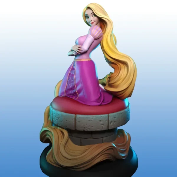 A Princess With Long Hair Figure 1:24 Miniature Figure Resin Model Kit Unpainted Plastic Model Kit A514