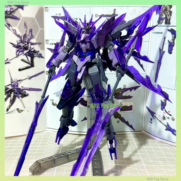 JMS HG 1/144 Gn-10000 Transient Glacier Assembly Model Kit Collection Movable Joints Action Figures Robot Figurine Toys Gifts
