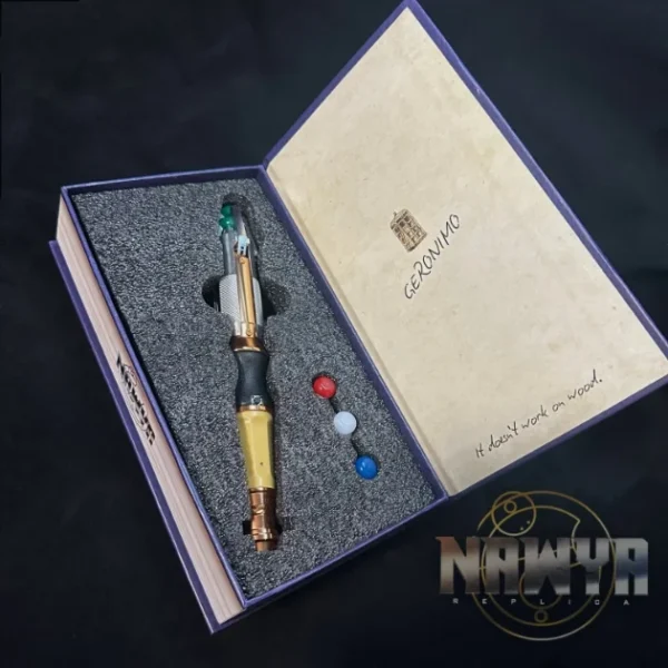 New Doctor Who 11th Props Metal Sonic Screwdriver Led Torch 12th 13th Doctor 14th Sonic Light Sounds Model Cosplay Toys Figure - Image 4