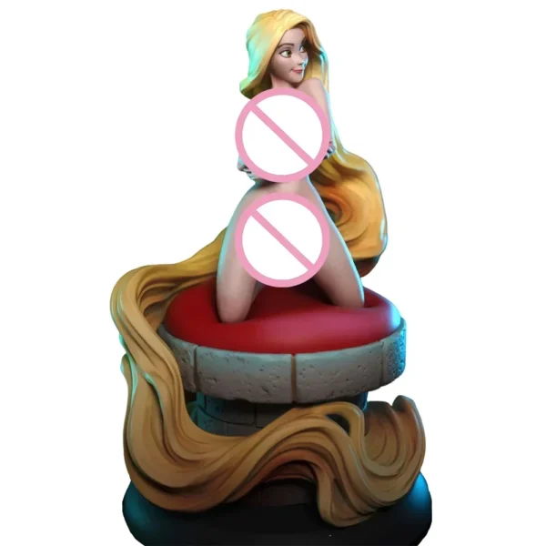 A Princess With Long Hair Figure 1:24 Miniature Figure Resin Model Kit Unpainted Plastic Model Kit A514 - Image 4