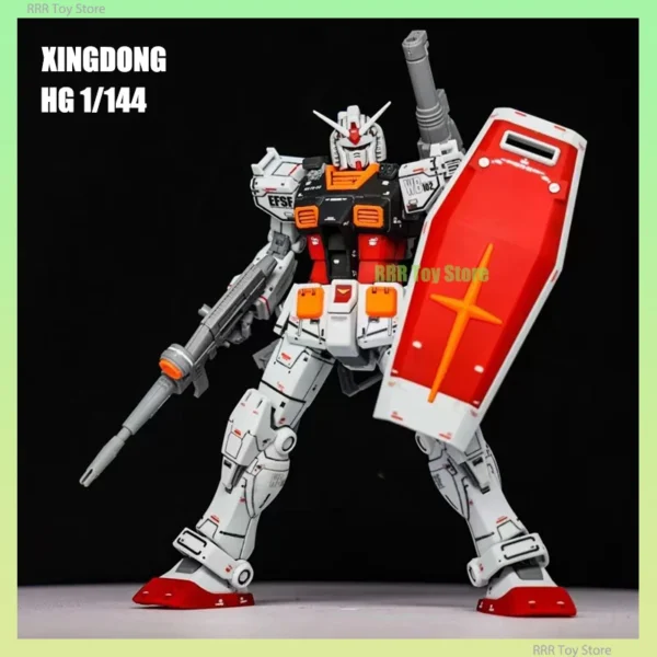 Xingdong HG 1/144 Assembly Model Kit RX-78 GTO Thunderbolt Collection Action Figures Robot Figurine Plastic Model Kids Toy Gifts