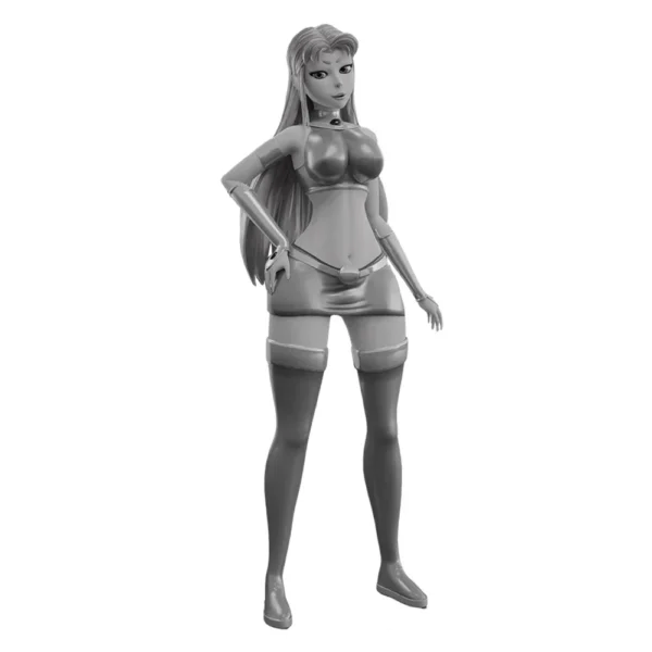 Jia Ling Bao Koriand'r Figure 1:24 Miniature Resin Model Kit Unpainted Plastic Model Kit A634 - Image 2