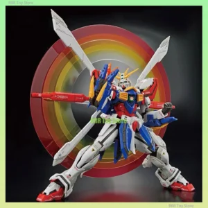 Gaogao RG 1/144 Gf13-017Nj God with Light Effect Assembly Model Kit Collection Action Figures Movable Joints Robot Figurine Toys