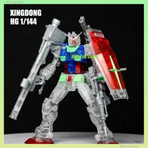 Xingdong HG 1/144 Assembly Model Kit RX-78 Clear Color Collection Action Figures Robot Figurine Plastic Model Hobby Toys Gifts