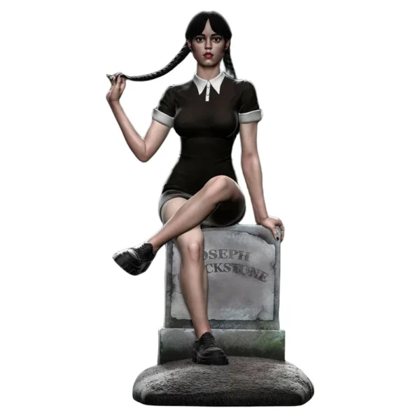Jia Ling Bao Girl With Braids Figure Miniature Model 1:24 Resin Model Kit Unpainted Plastic Model Kit A434 - Image 4