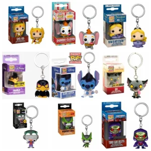 FUNKO POP DISNEY DUBMO CLOWN ALICE STITCH DIABLO ED The Joker Gamer Masters SHE-RA TERROR CLAWS SKELETOR Pocket Pop Keychain Toy