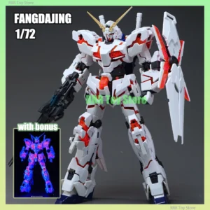 In Stock FangDaJing 1/72 RX-0 Unicorn Model Kit With Clear Armour Collection Assembly Action Figures Robot Plastic Model Kid Toy