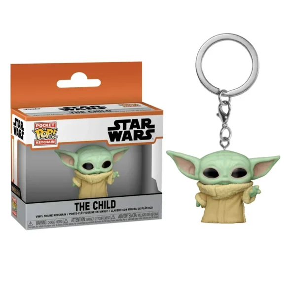 FUNKO Pop New Stormtropper Mandalorian Darth Vader Yoda Keychain PVC Action Figure Collection Model Toys For Children POP - Image 2