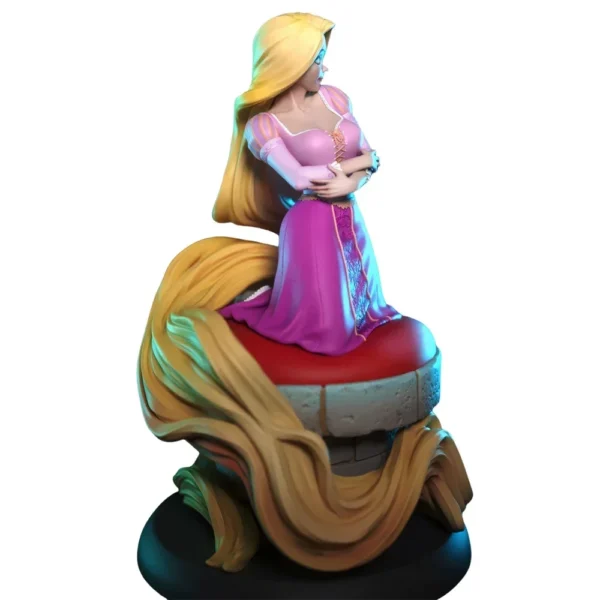 A Princess With Long Hair Figure 1:24 Miniature Figure Resin Model Kit Unpainted Plastic Model Kit A514 - Image 3