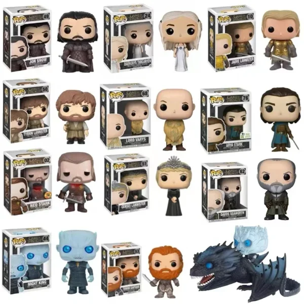 New FUNKO POP Power Game JON SNOW DAENERYS OLENINA Tyrion JAIME LANNISTER Renly Lord Character Series Model Kids Toys