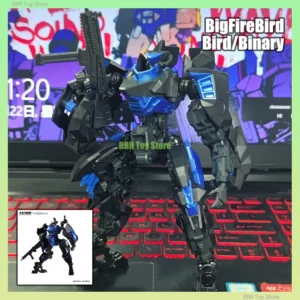 BigFireBird Build Bird/Binary Model Kit Ficedula Assembly Action Figures Collection Plastic Model Robot Figurine Hobby Toy Gift