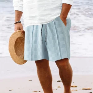 Summer new beach shorts men's casual sports loose hot new tethered quick drying fabric comfortable plus size fashion men
