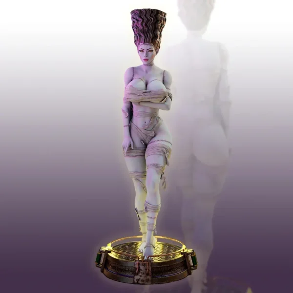 Bride of Frankenstein 1:24 Miniature Figure Resin Model Kit Unpainted Plastic Model Kit A518