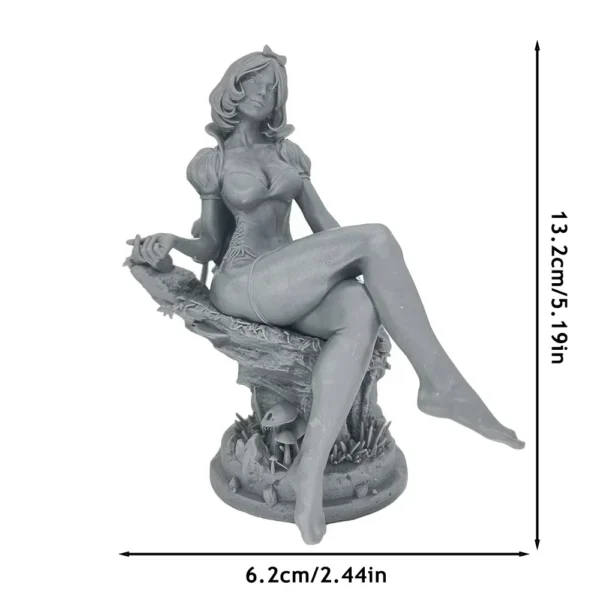Princess Anime Resin Figure Miniature 1:12 Resin Model Kit Unpainted Plastic Model Kit A2073 - Image 2