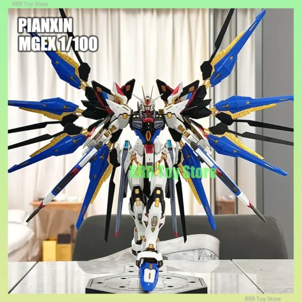 In Stock PIANXIN Model MG 1/100 MGEX Strike Freedom Model Kit Ko Ver Assembly Action Figures Robot Plastic Model Custom Toys