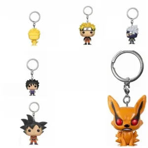 Funko POP SIX PATH KAKASHI Sasuke Kurama Exclusive Action Toy Figures Keychain Glows in The Dark Pocket Keyring Toys