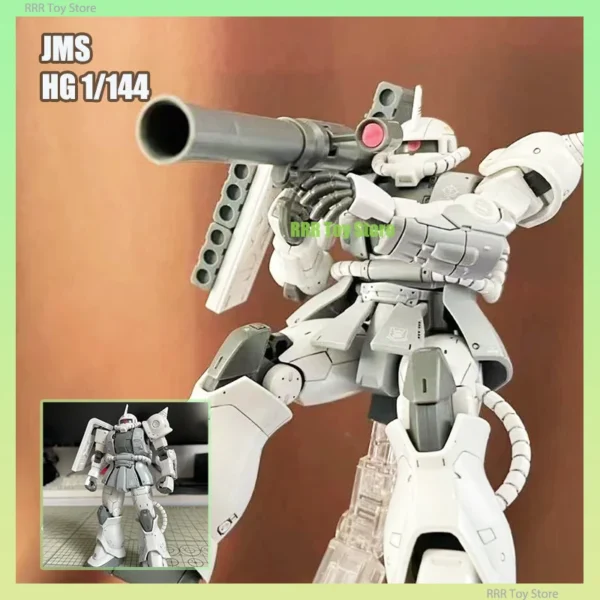 JMS HG 1/144 Assembly Model Kit GTO Zaku 2 The Base Limited Painting Color With SHIN MATSUNAGA Fluorescent Water Sticker Plastic