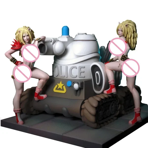 Anna and Uni Figure 1:24 Miniature Resin Model Kit Unpainted Plastic Model Kit A450 - Image 4