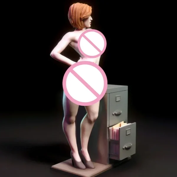 Dana Scully Resin 75mm Figure Model Kit 1/24 Scale Miniature Model Kit Unpainted Kits Plastic Model - Image 6
