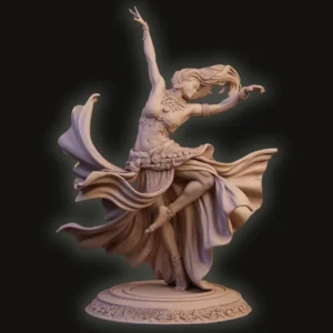 Dancing Girl Figure 1:16 Miniature Resin Model Kit Unpainted Plastic Model Kit A2577