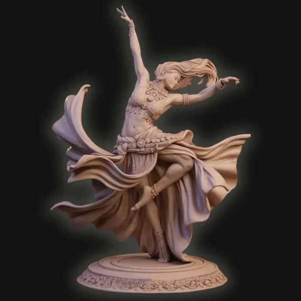 Dancing Girl Figure 1:16 Miniature Resin Model Kit Unpainted Plastic Model Kit A2577