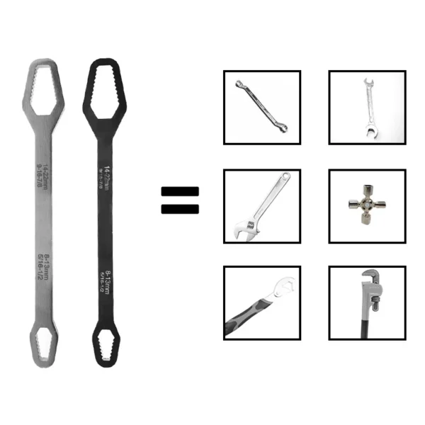 Self-tightening Wrench 3-17mm 8-22mm Double-head Universal Torx Spanner 5mm Thickness Hand Tools Car repair by PROSTORMER - Image 4