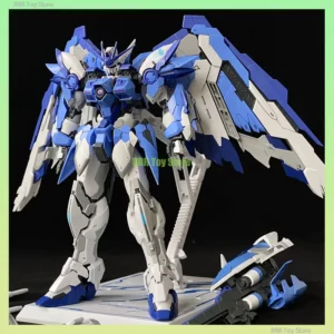 MJH Wing Blue EW MG 1/100 Assembly Model Kit Collection Robot Figurine Moveable Models Statue Doll Hobby Kids Gifs In Stock Toys