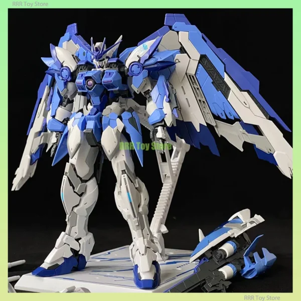 MJH Wing Blue EW MG 1/100 Assembly Model Kit Collection Robot Figurine Moveable Models Statue Doll Hobby Kids Gifs In Stock Toys