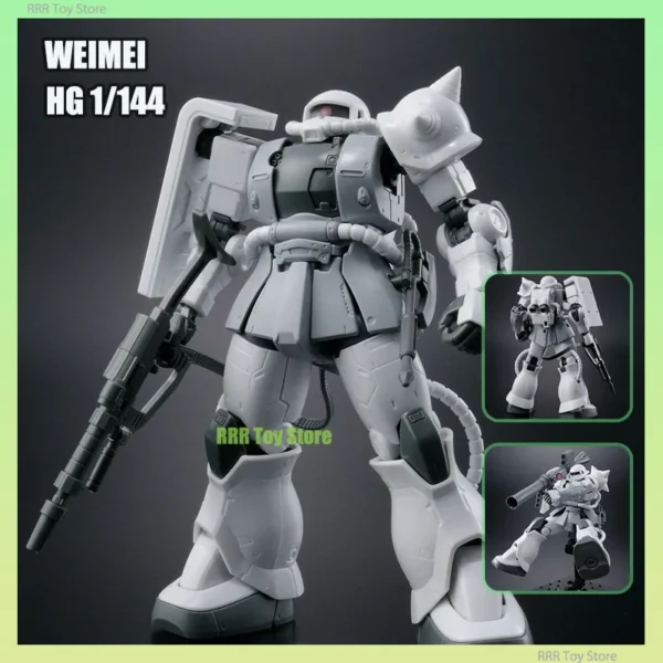 WEIMEI WM HG 1/144 MC-06C-6 R6 Zaku 2 The Base Limited Ver Painting Color Assembly Model Kit Action Robot Plastic Model Toys