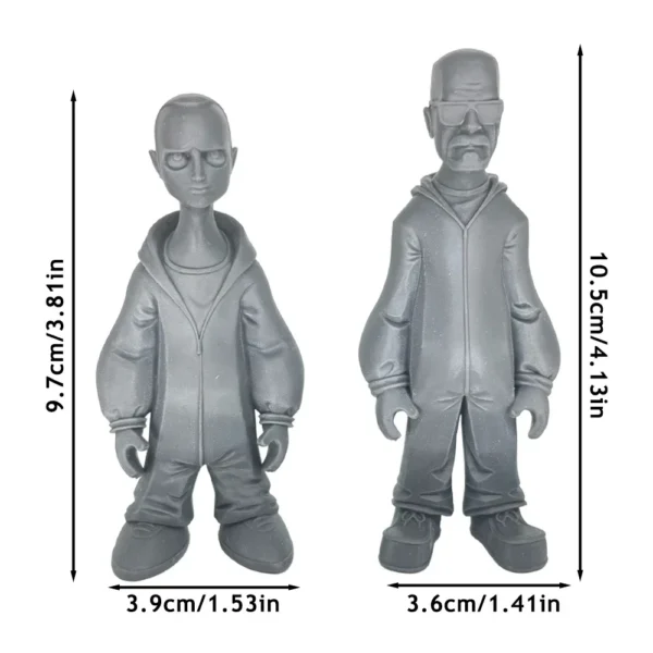 1:18 Scale Resin Figure Model Kit 2PCS 100mm Statue Modelling Unpainted Kits Diy Toys A367 - Image 2