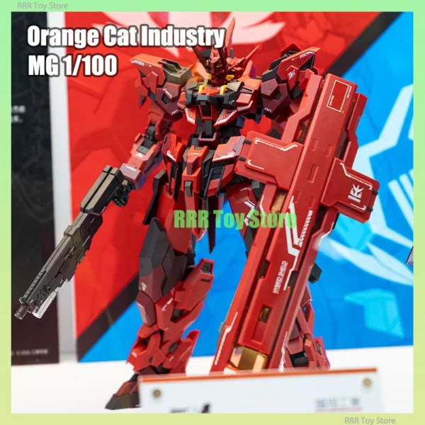 New Orange Cat Industry MG 1/100 Estailev Cassowary Model Kit Assembly Action Figures Robot Plastic Model Custom Toy Gifts