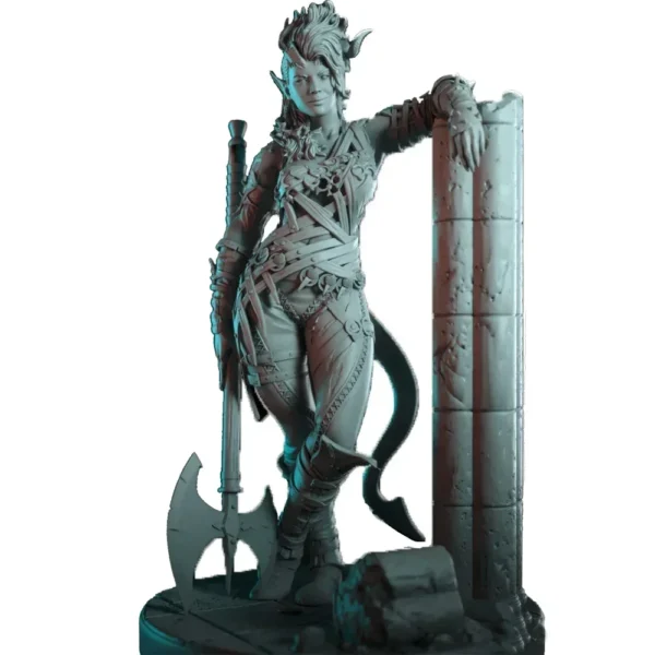 Karlach Miniature Figurine 1/24 Resin Model Kit Unpainted Plastic Model Kit A202 - Image 4