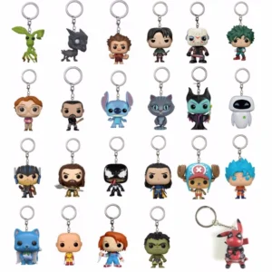 Pop Vegeta Son Goku Saiya Keychain Vinyl Toy Fantastic Beasts Thestral Attack on Titan Levi VENOM Action Toy Figures