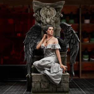 Ravenniel Black Winged Angel Figure 1:16 Miniature Resin Model Kit Unpainted Plastic Model Kit A647