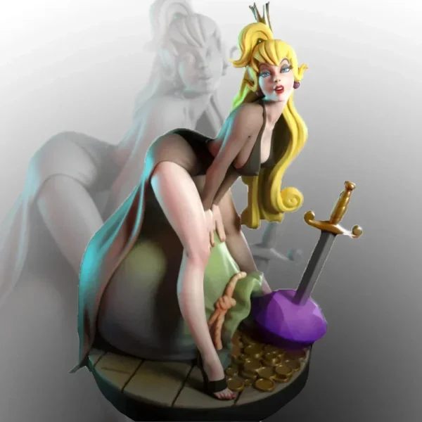 Princess Daphne 1:24 Miniature Resin Plastic Model Kit Unpainted Resin Model Kit A155