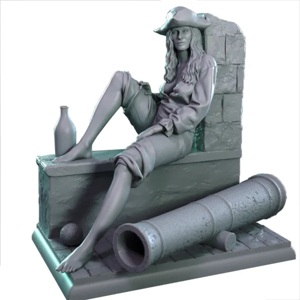 Elizabeth Figure 1:24 Miniature Figure Resin Model Kit Unpainted Plastic Model Kit A784 - Image 5